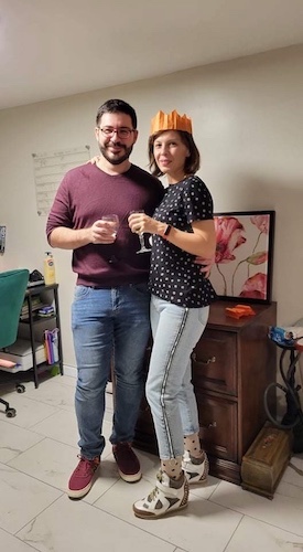 At a friend's awesome party